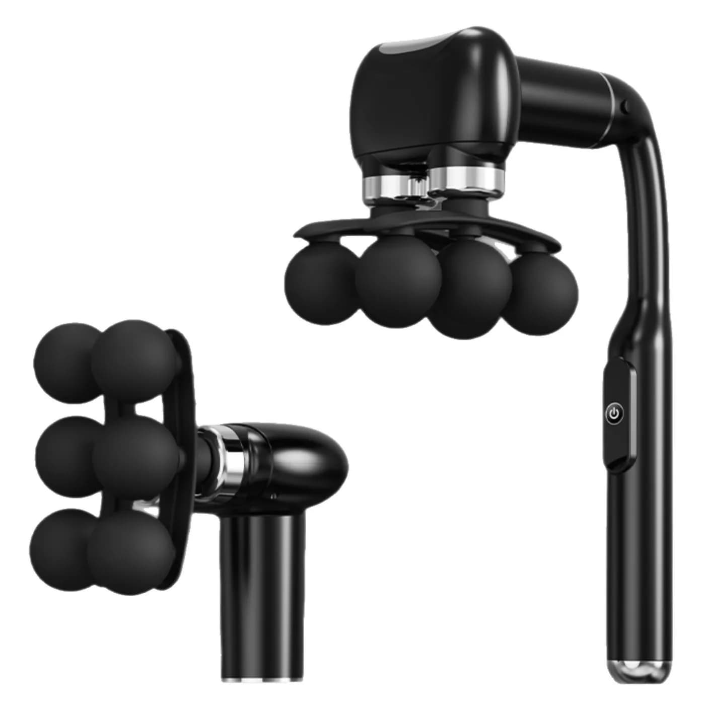 CY-012 Multifunction Fascia Gun Massager - 6-Head Innovative Design Deep Tissue Percussion Muscle Massager for Full Body Relief