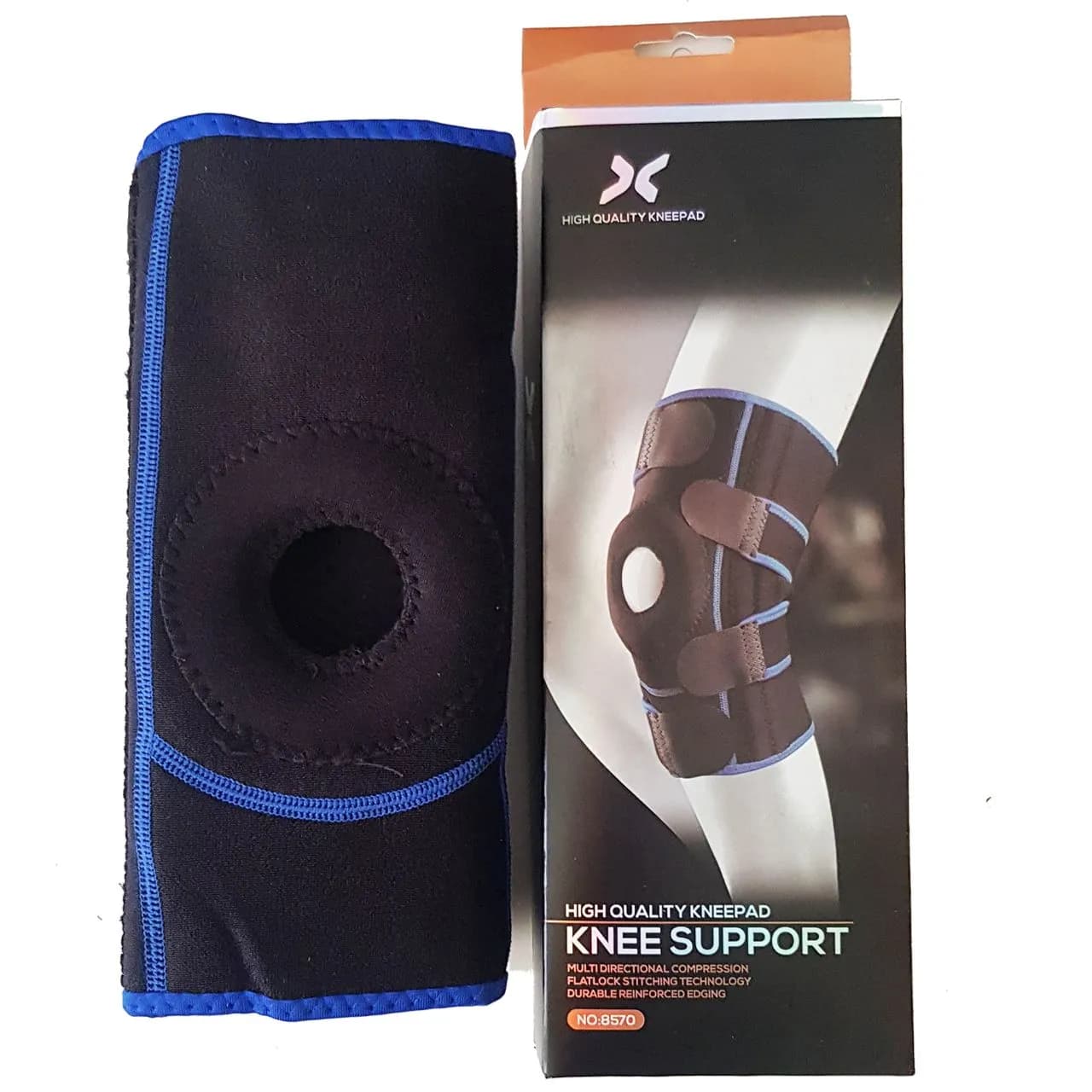 Knee Support Brace for Men Women - Adjustable Compression Kneepad with Open Patella for Sports, Running, Gym, Joint Pain Relief