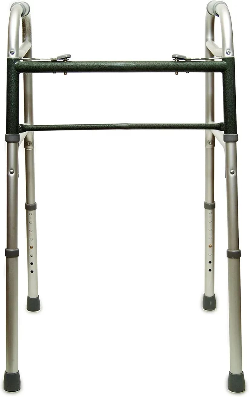 KY 965-L Aluminum Folding Walker - Lightweight Mobility Frame