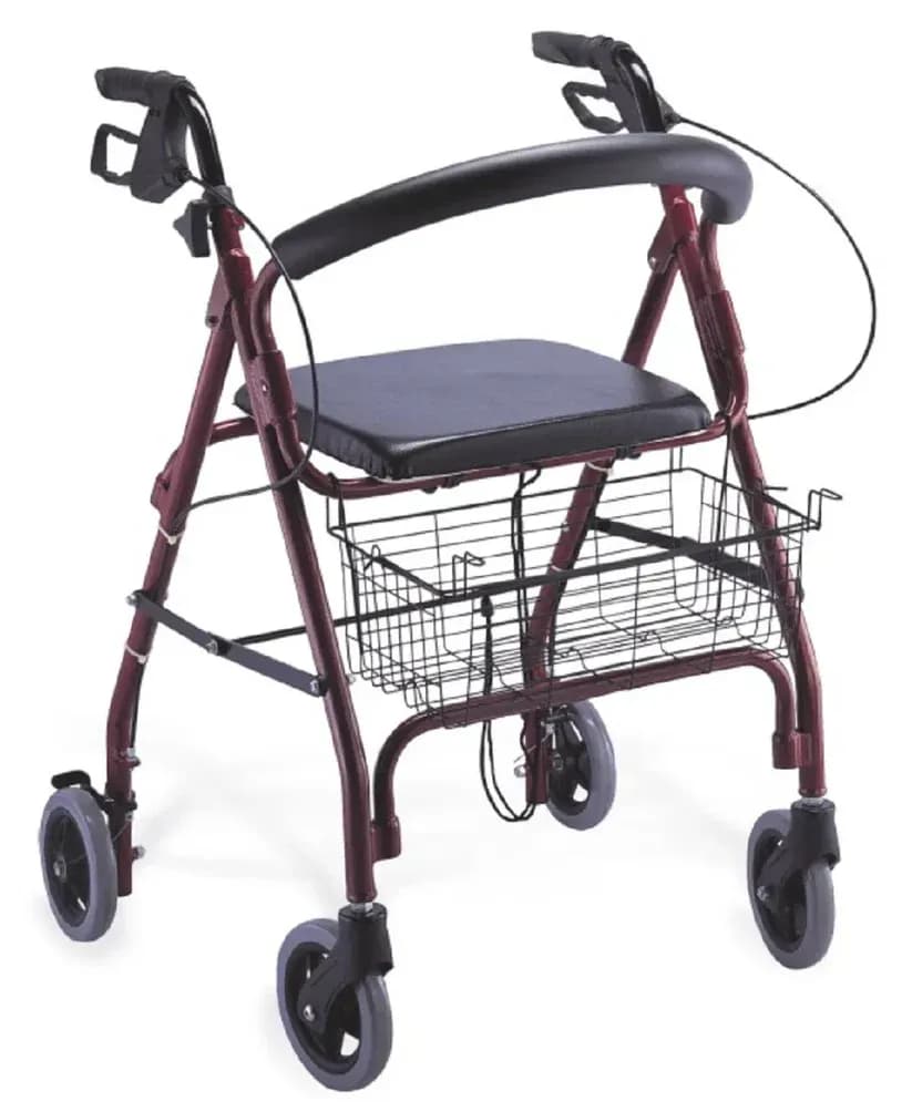 Premium Folding Rollator Walker KY-9144 L with Seat & Brakes