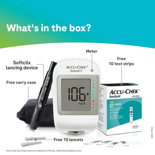Accu chek instant glucmeter suger test