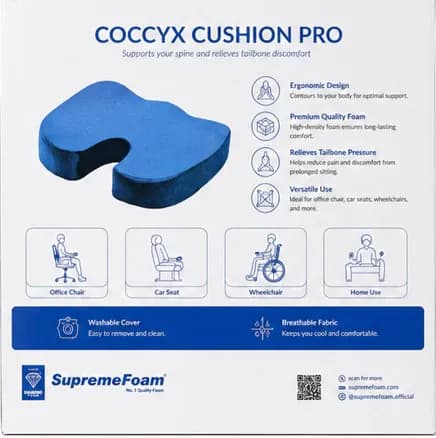 Coccyx Cushion Pro – Orthopedic Seat Cushion
 – The CareBridge Medical Shop