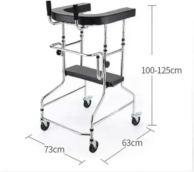 Practical Standing Rehabilitation Walker - Aviation Aluminum Folding Frame