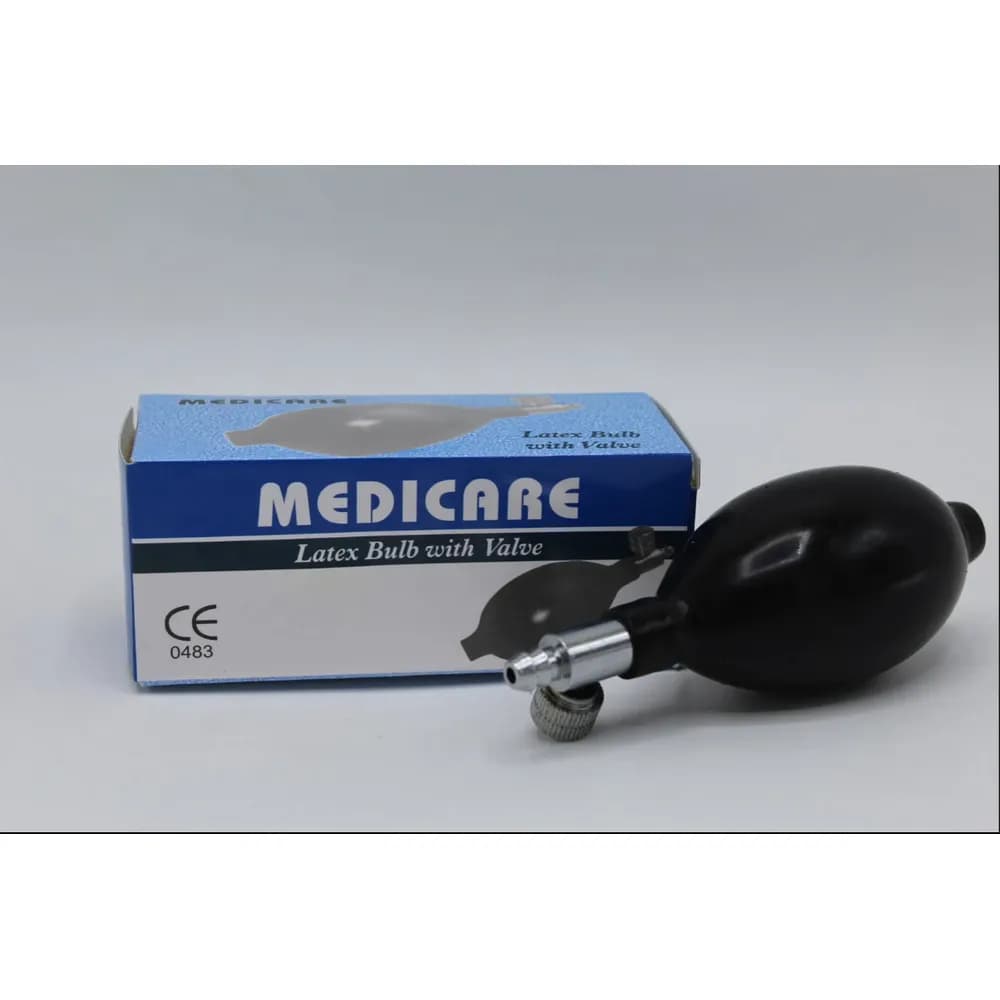 Medicare Latex Inflation Bulb with Air Release Valve for BP Apparatus