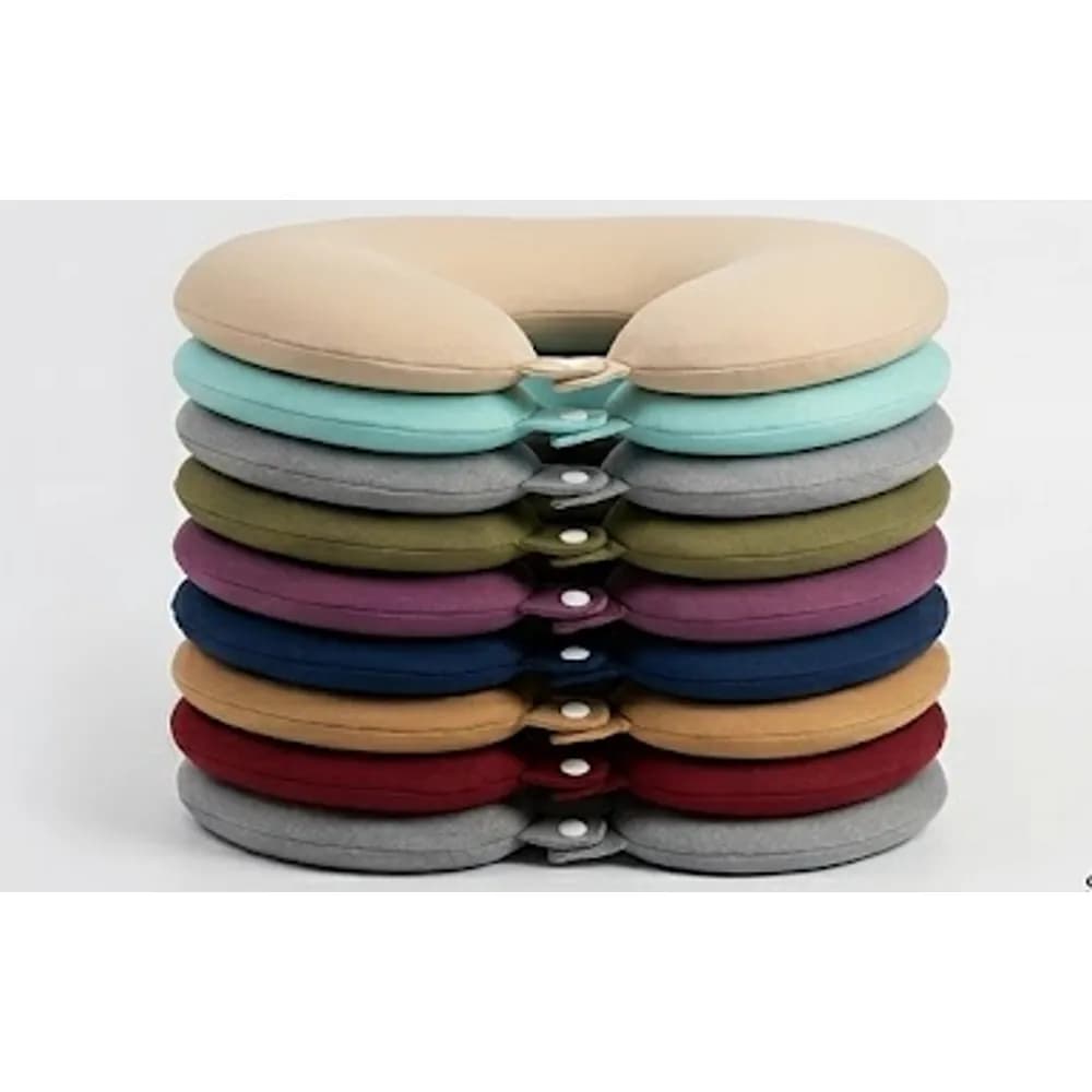 U-Shaped Travel Neck Pillow – Soft Plush Neck Support