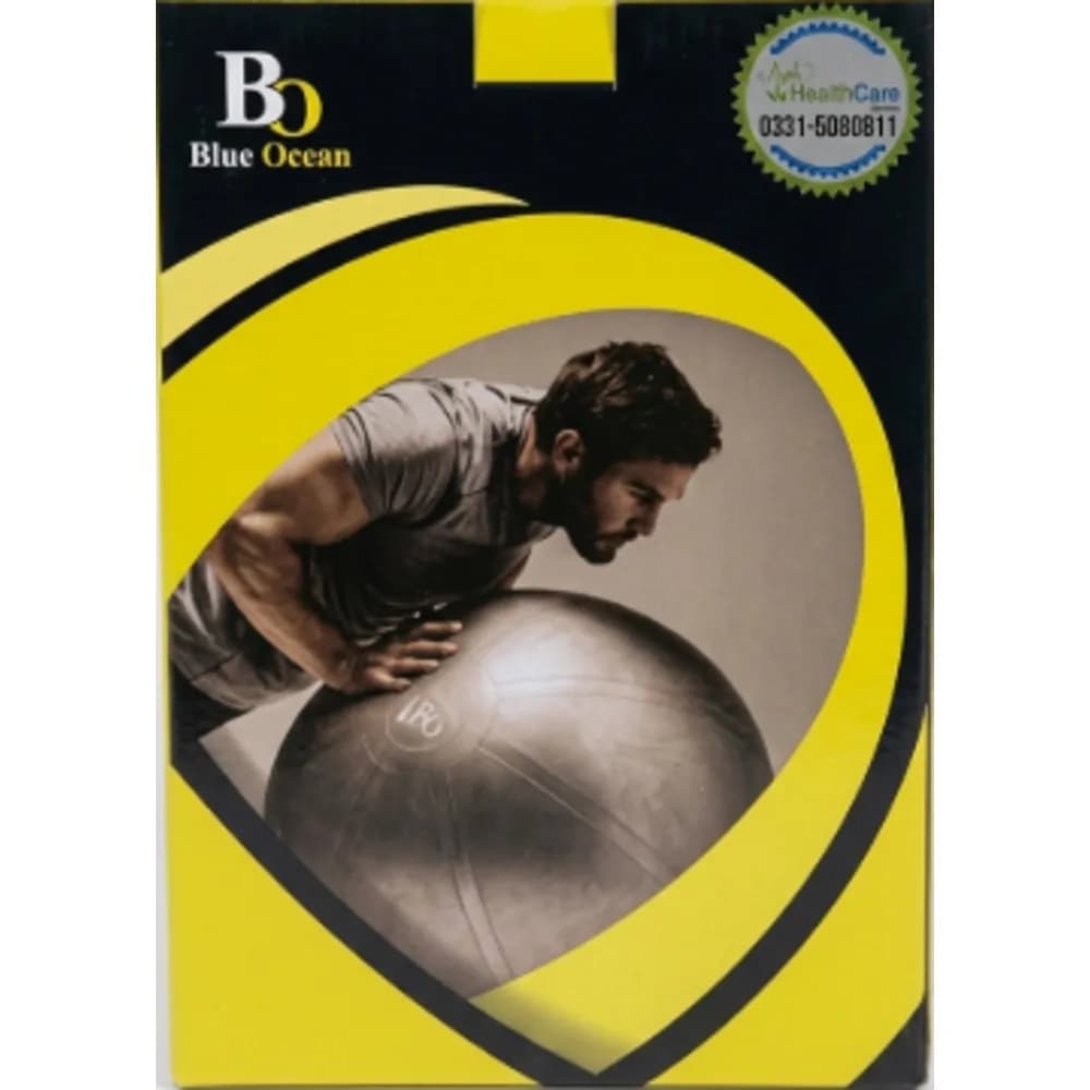 Blue Ocean 85 cm Anti-Burst Exercise and Stability Ball with Quick Pump