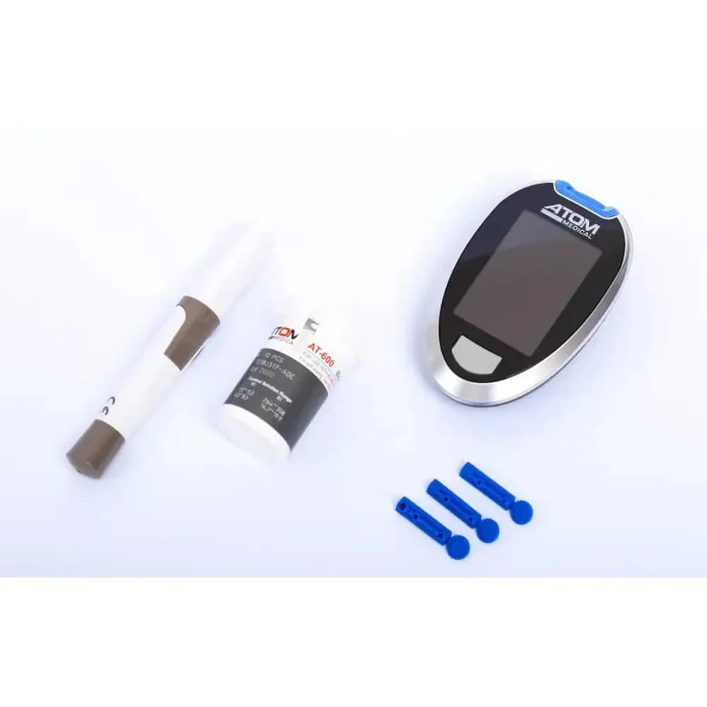 Atom AT-600 Blood Glucose Meter Kit – Sugar Test Machine
