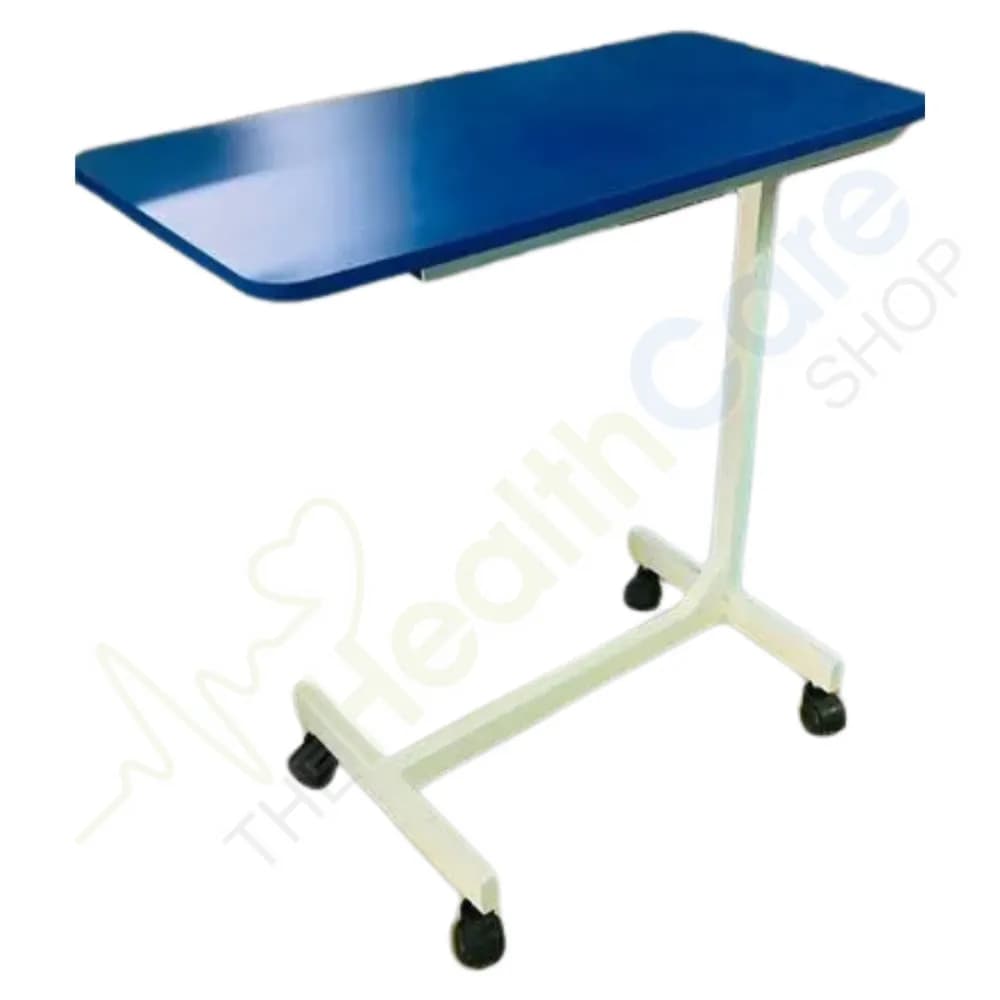 Adjustable Over Bed Table on Wheels – Height & Tilt Adjustable (Pakistan Made)