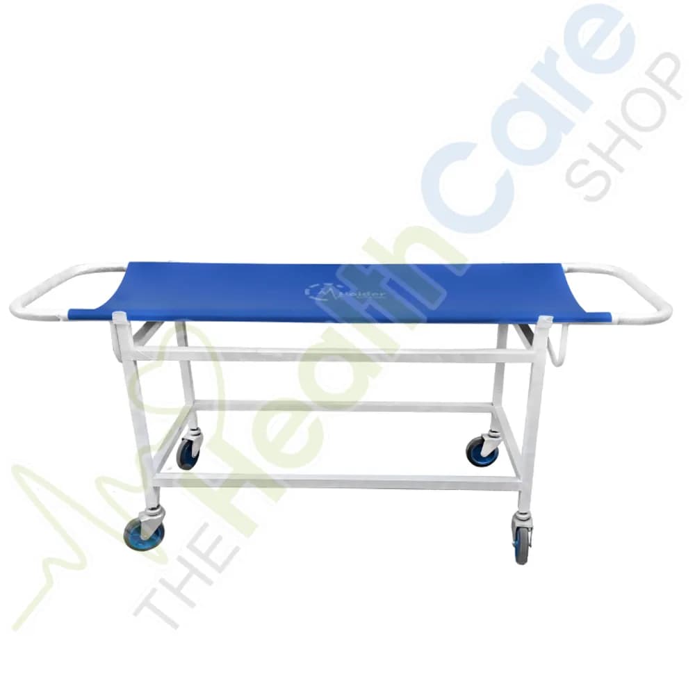 Patient Stretcher Trolley with Stainless Steel Top (MHS-ST-001) – Lockable Wheels