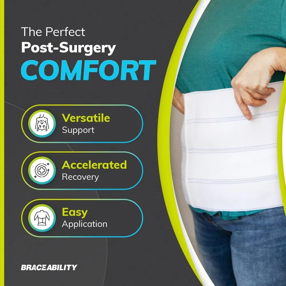 Bestmed Abdominal Binder – Soft Breathable Compression (Adjustable / Normal)