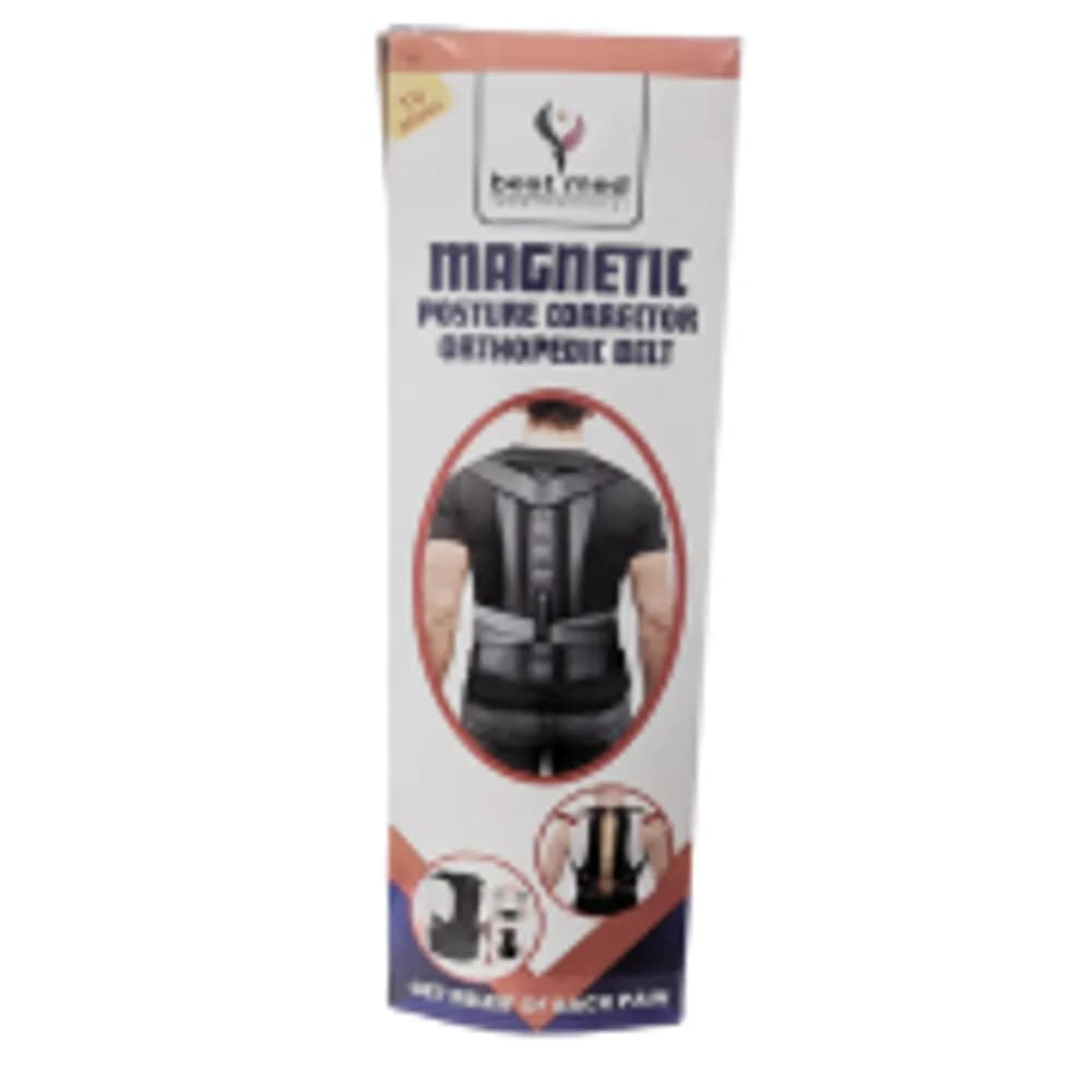 Best Med Magnetic Posture Corrector Belt – Back & Shoulder Support for Spine Alignment