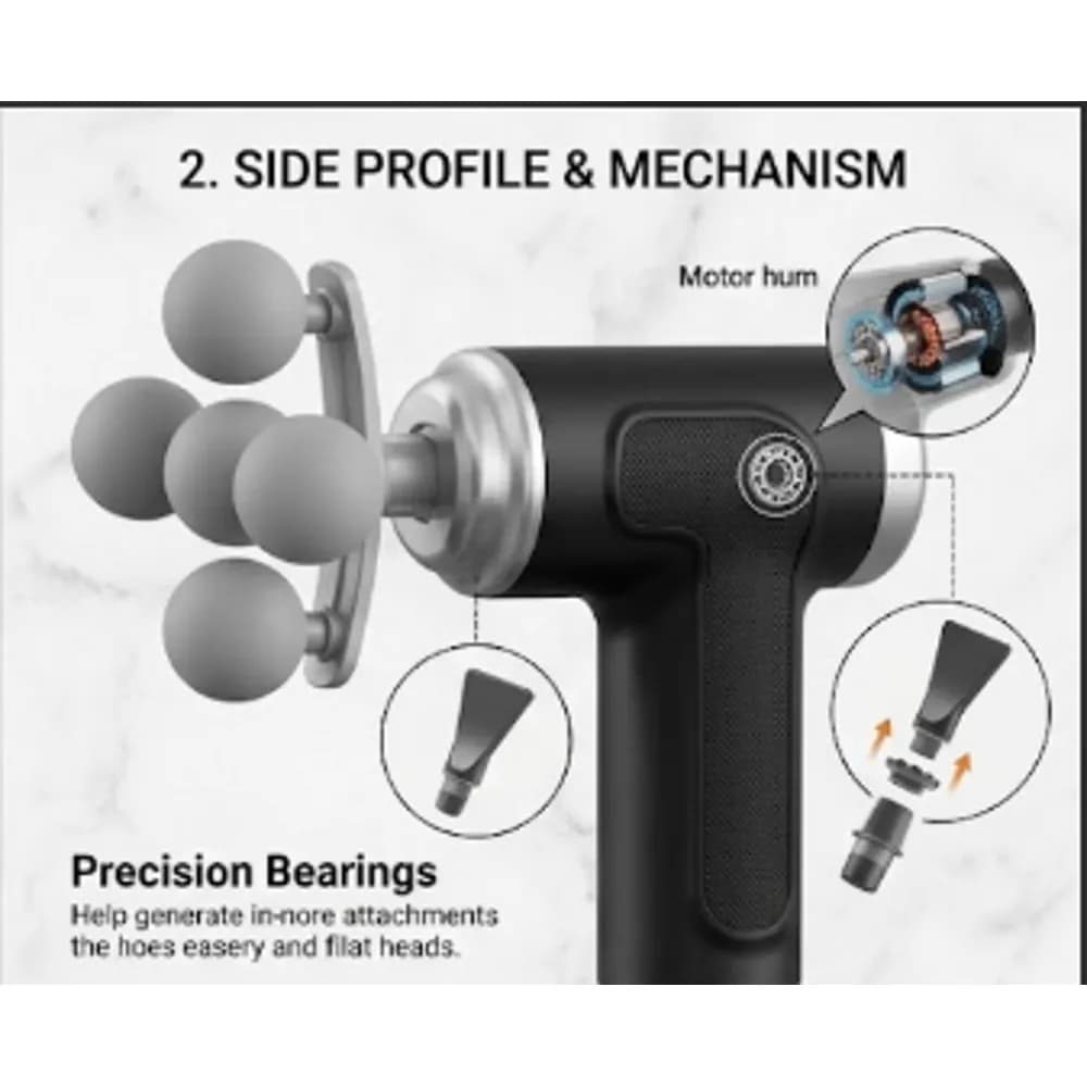 Blueidea BLD-760 Fascia Gun – Deep Tissue Percussion Muscle Massager