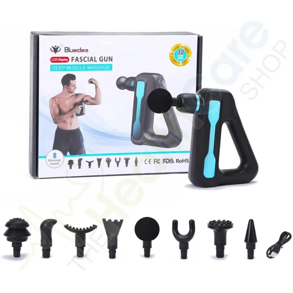 Blueidea Fascial Triangle Massager – 8 Heads, Adjustable Speeds, Cordless