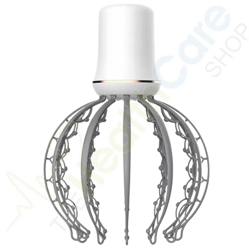 Electric Octopus Head Massager – 12 Detachable Claws, 3 Vibration Modes for Scalp & Headache Relief