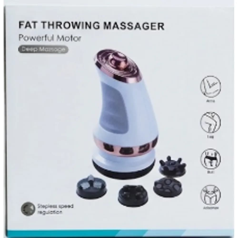 Vibrating Body Massager with 4 Heads – Stepless Speed Deep Tissue Massager