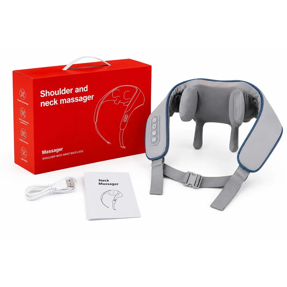 Ergonomic Shoulder & Neck Massager – Relaxing Massage at Home, Office or Travel