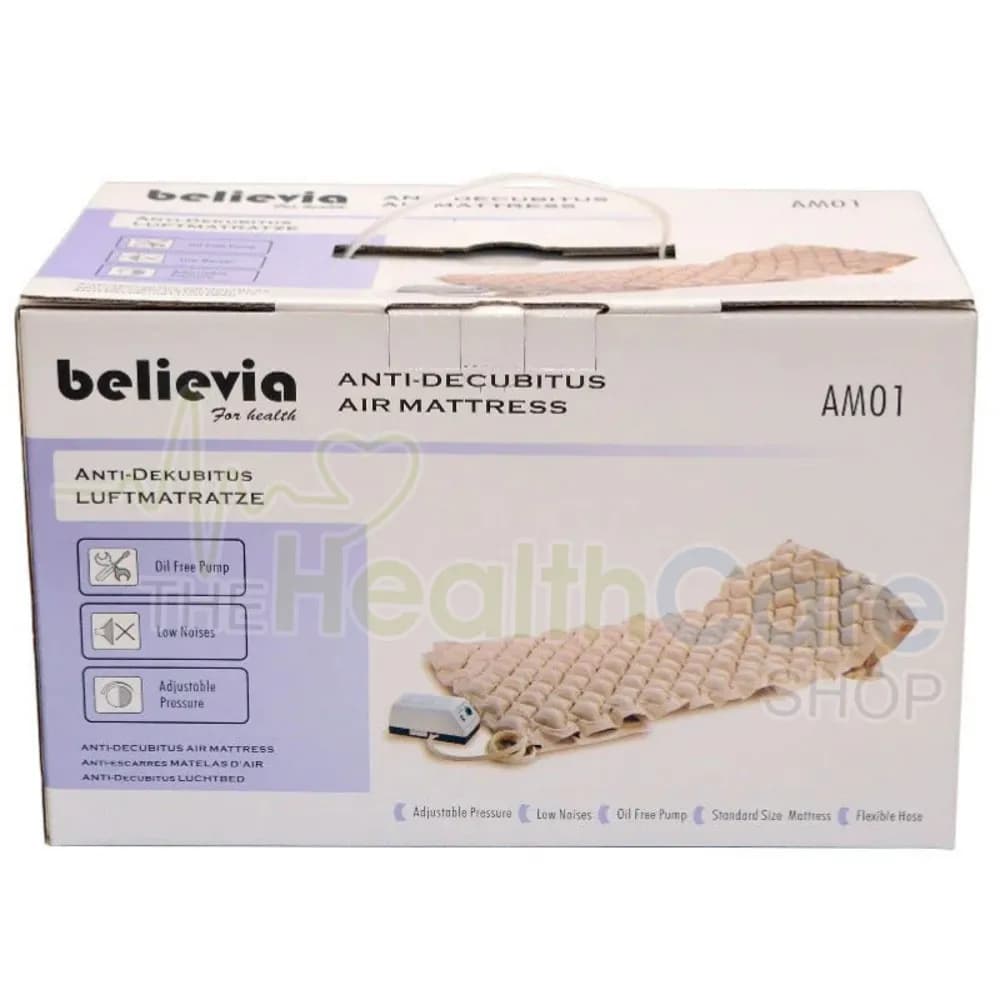 Believia AM01 Anti-Decubitus Air Mattress with Pump – Alternating Pressure Bedsore Prevention
