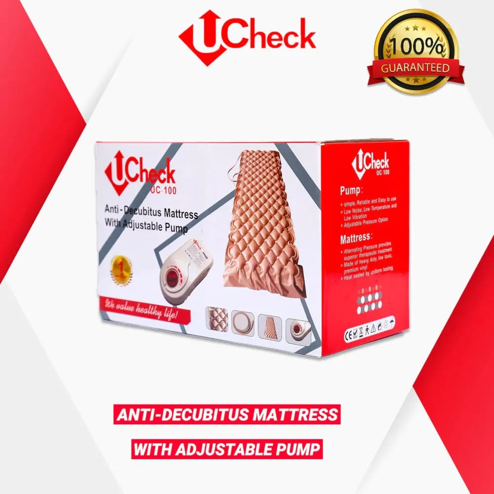 UCheck Anti-Decubitus Air Mattress with Pump – Alternating Pressure, 200 × 90 cm, 135 kg