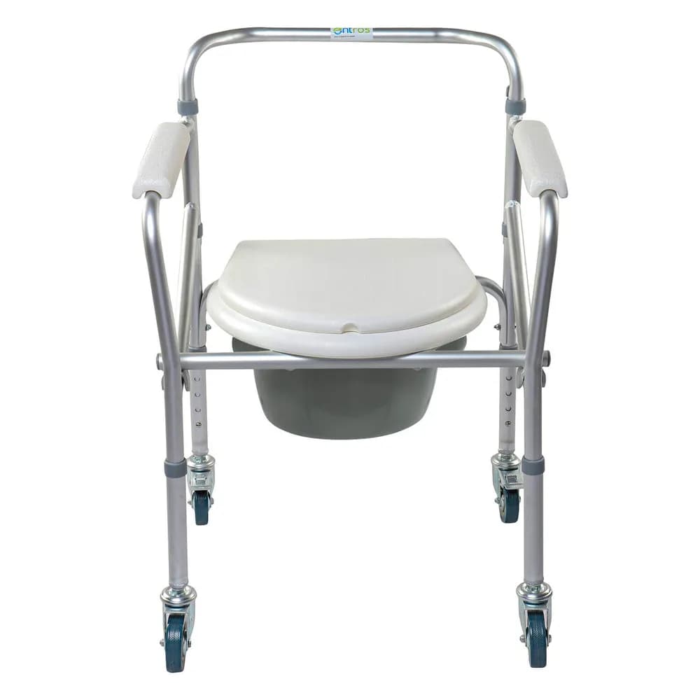 Aluminium Foldable Commode Chair CA-615-L – Lightweight with Removable Bucket