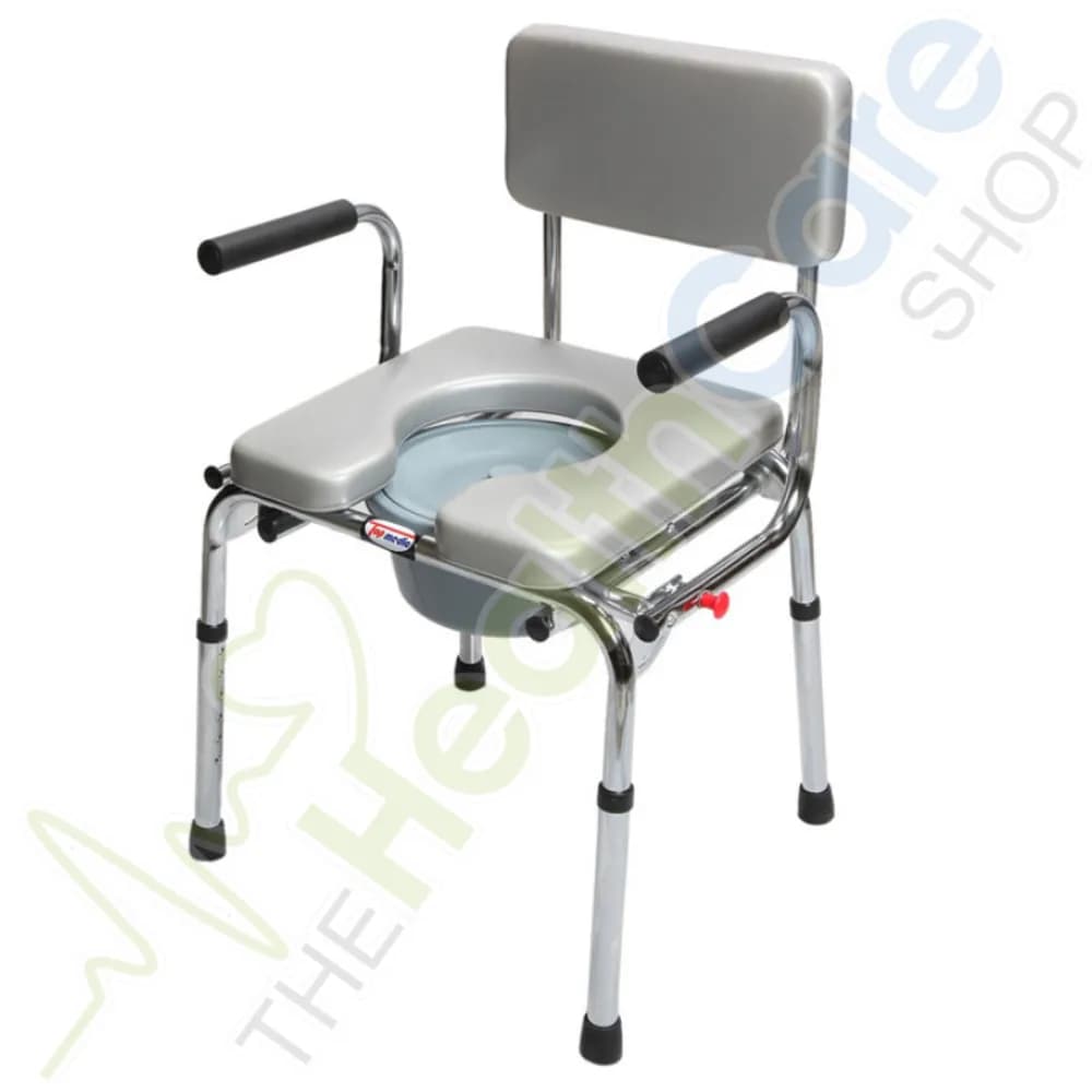 Commode Chair 6671 Extra Wide – Flip-Up Armrests for Easy Side Transfer