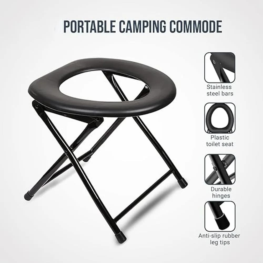 Commode Stool KY-897 – Steel Frame Toilet Stool Without Back