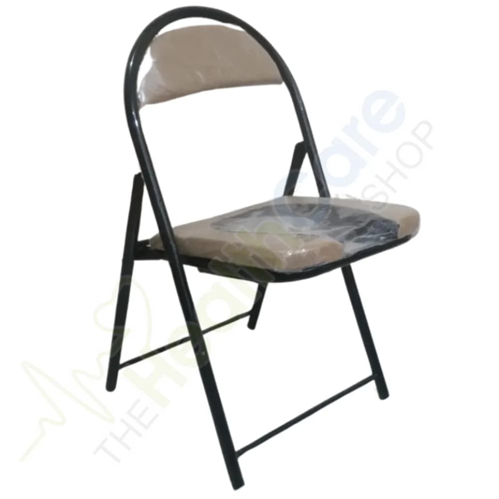 Foldable Commode Chair with Padded Seat & Backrest – Lightweight