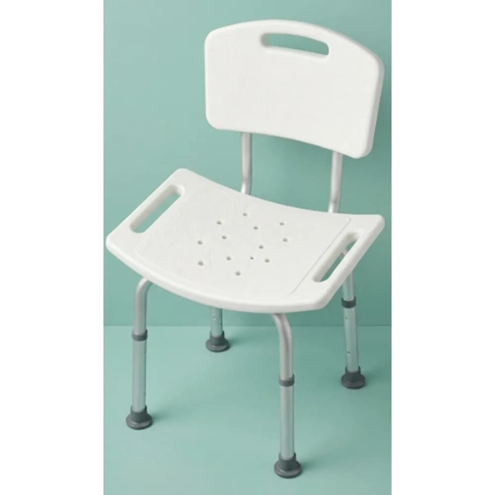 Premium Non-Slip Medical Shower Chair with Backrest – Heavy-Duty Bath Bench