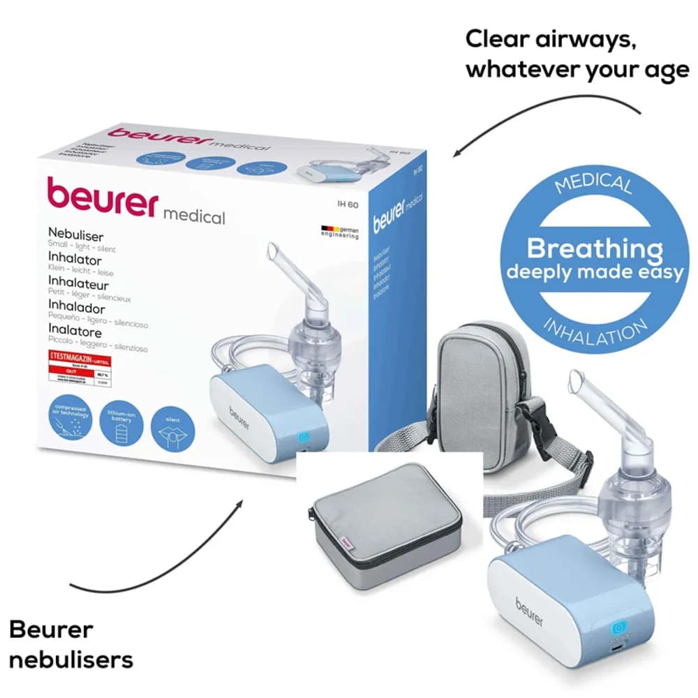 Beurer IH 60 Compressed-Air Nebuliser – Asthma & Airway Therapy