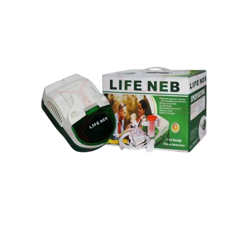 Life Neb Piston Compressor Nebulizer – Home Respiratory Therapy Kit