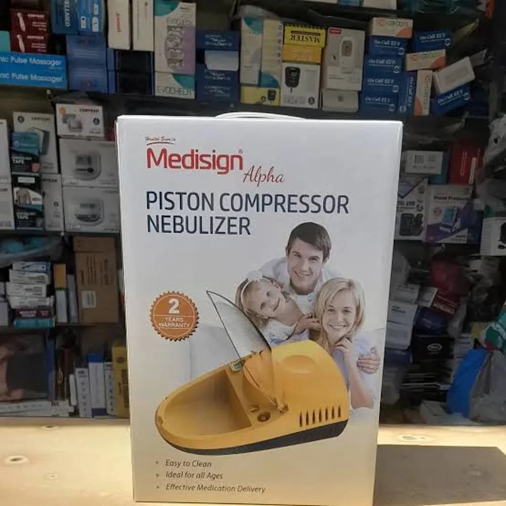 Medisign Alpha Air Piston Compressor Nebulizer – Home Respiratory Therapy Kit