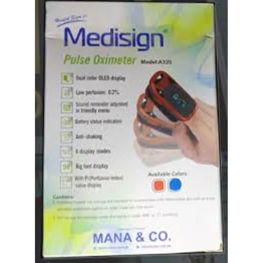 Medisign A320 Fingertip Pulse Oximeter – SpO₂ & Pulse Rate Monitor