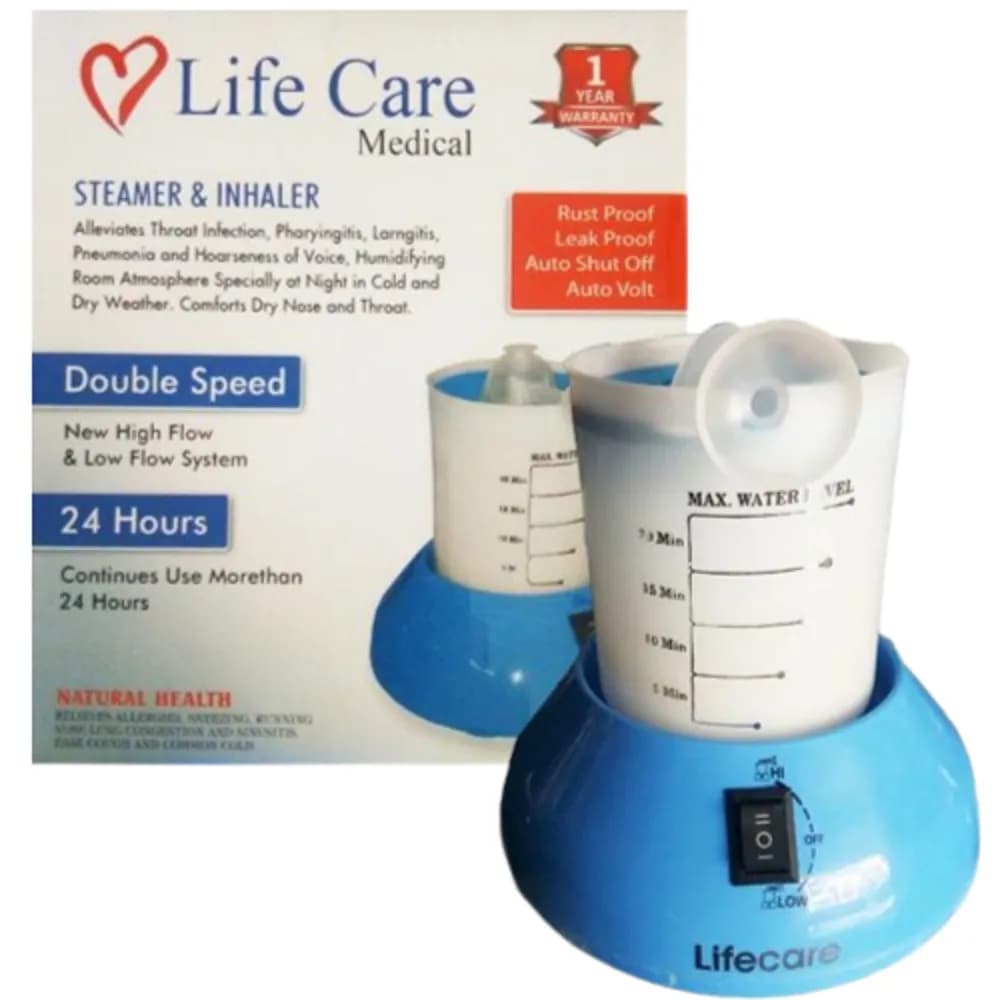 LifeCare 2-in-1 Steamer & Inhaler with Big Tank