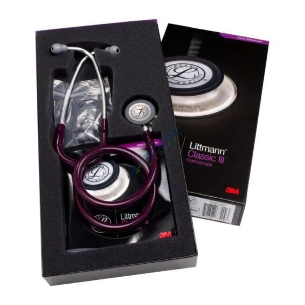 3M Littmann Classic III Stethoscope – Burgundy, Blue, Grey or Black