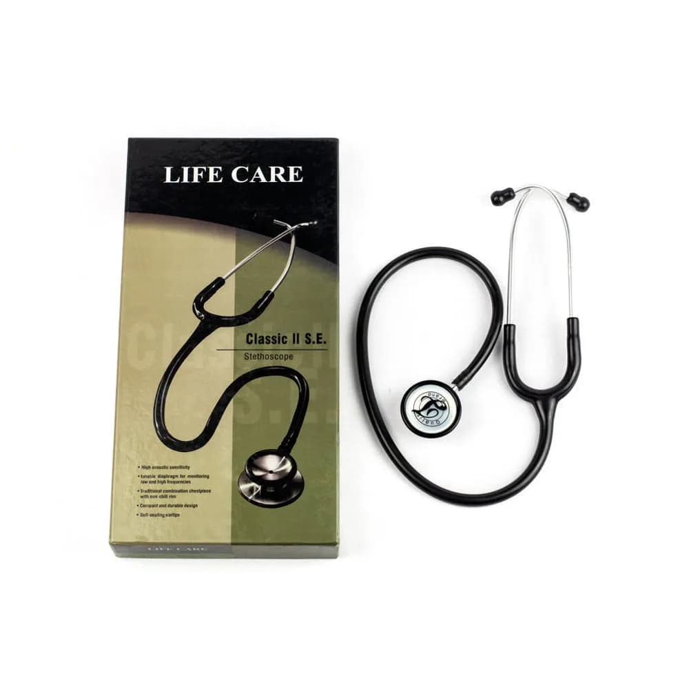 Lifecare Deluxe Stethoscope – Grey, Red, Blue or Black