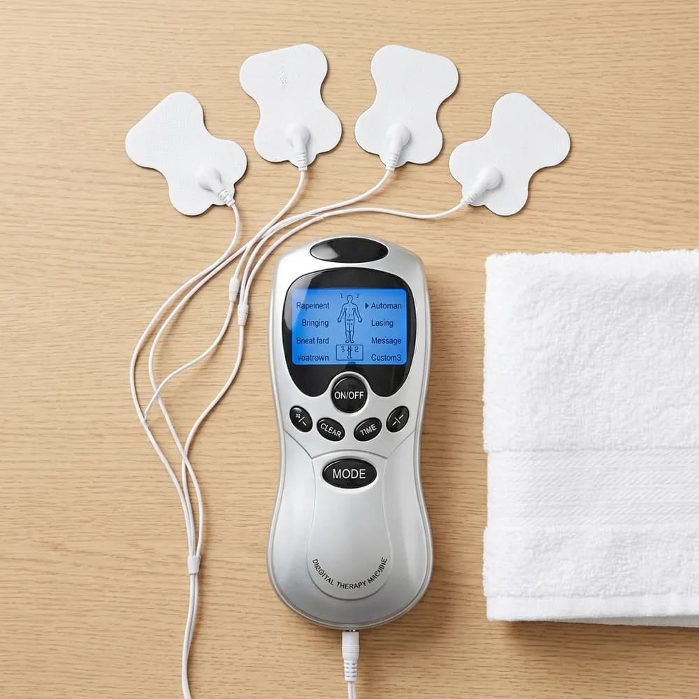 Blueidea Intelligent Voice Deluxe Massager – Digital Therapy Machine with 4 Pads