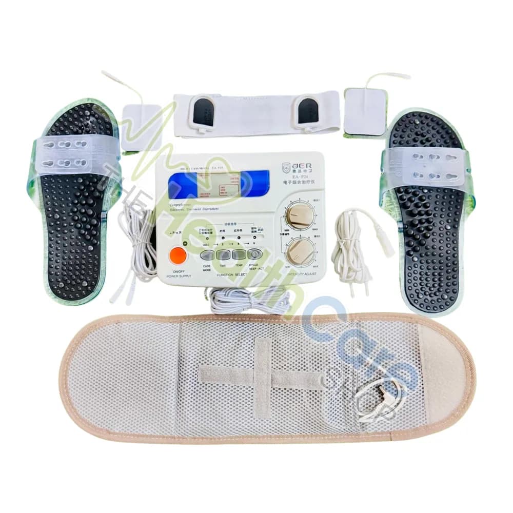 JER Physio EA-F24 Electrotherapy Machine – Pulse Massager with Far-Infrared Heat Belt