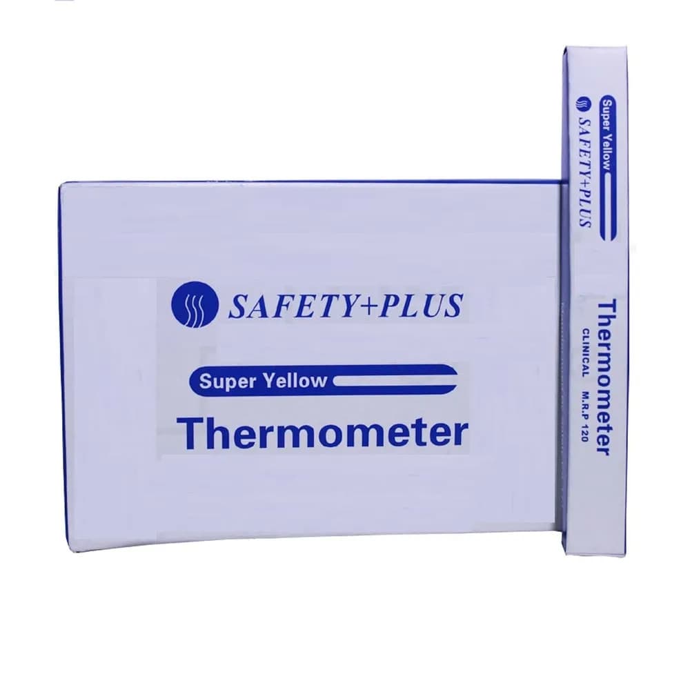 Safety+ Plus Yellow Digital Thermometer – Easy & Accurate