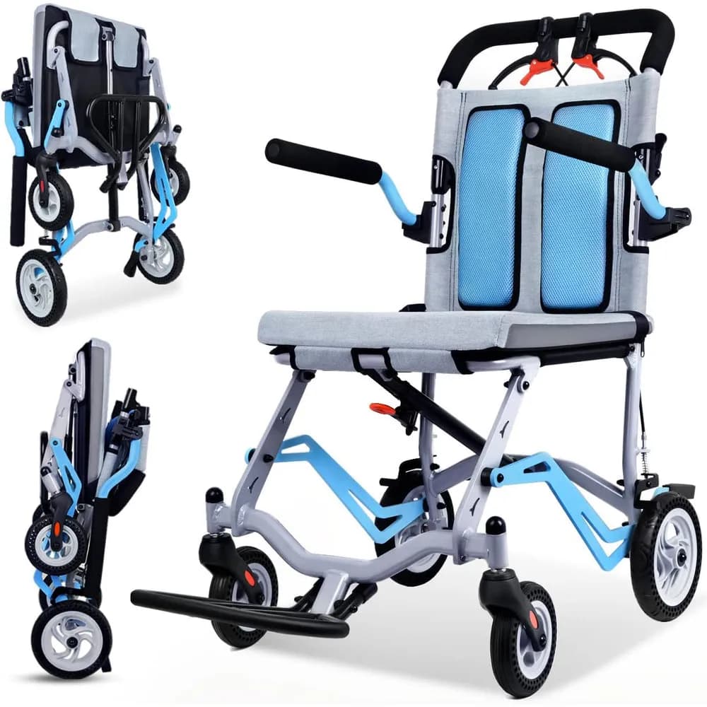 LifeCare LC 1411 Foldable Lightweight Wheelchair – Travel & Everyday Use