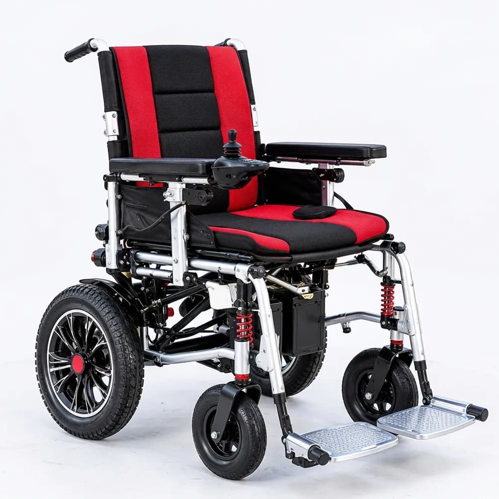 Mediline ML6004 Deluxe Electric Wheelchair – Carbon Steel Frame