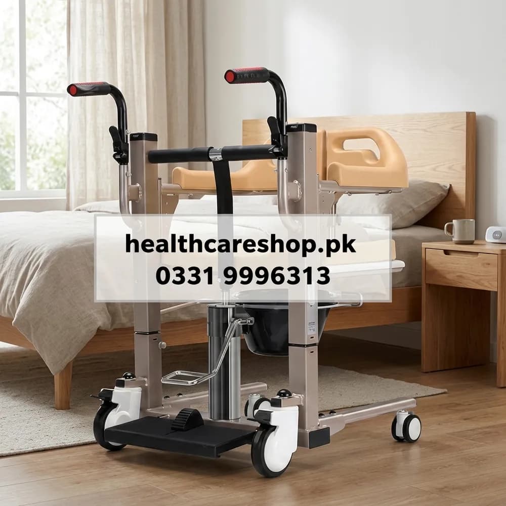 Single Hydraulic Stainless Steel Patient Transfer Chair – Patient Lift Wheelchair