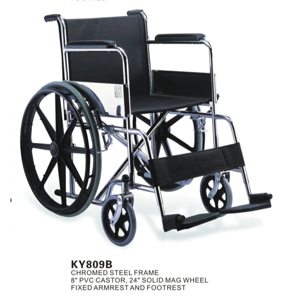 Wheelchair 809B-46 – Foldable Frame with Fibre Rims