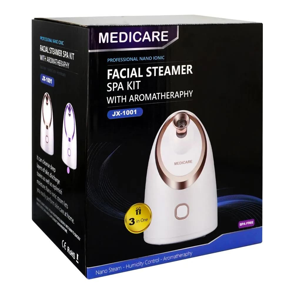 Medicare Facial Steamer SPA Kit, 280W, 220-240V, 150ml Water Tank, JX-1001