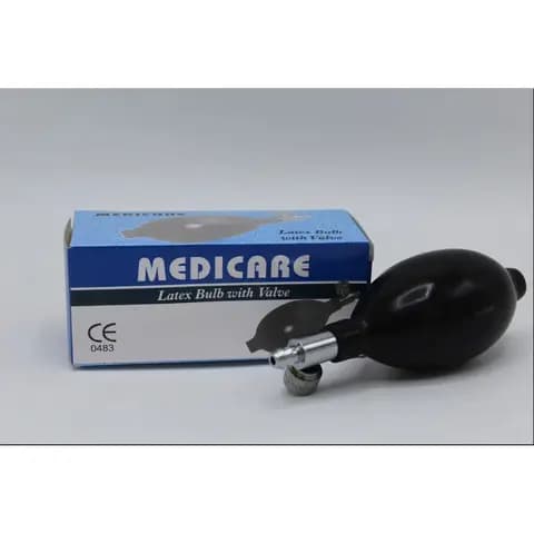 Medicare Latex Inflation Bulb with Air Release Valve for BP Apparatus