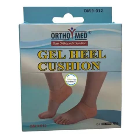 Silicone Gel Heel Cushion with Supportive Outer Ring (Pair)