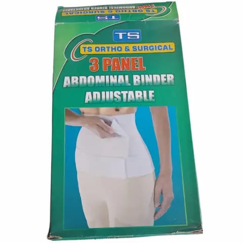 TS Ortho 3-Panel Abdominal Binder – Adjustable Post-Surgical Support Belt
