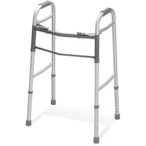 Walker 965-L Double Button – Foldable, Height Adjustable Aluminium Walker