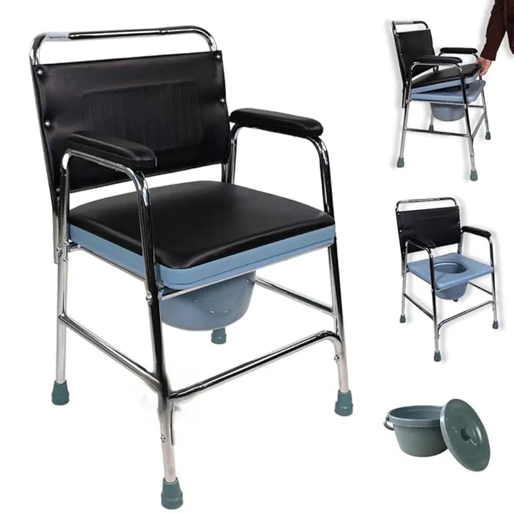 Commode Chair KY-893 – Durable Metal Frame Toilet Aid