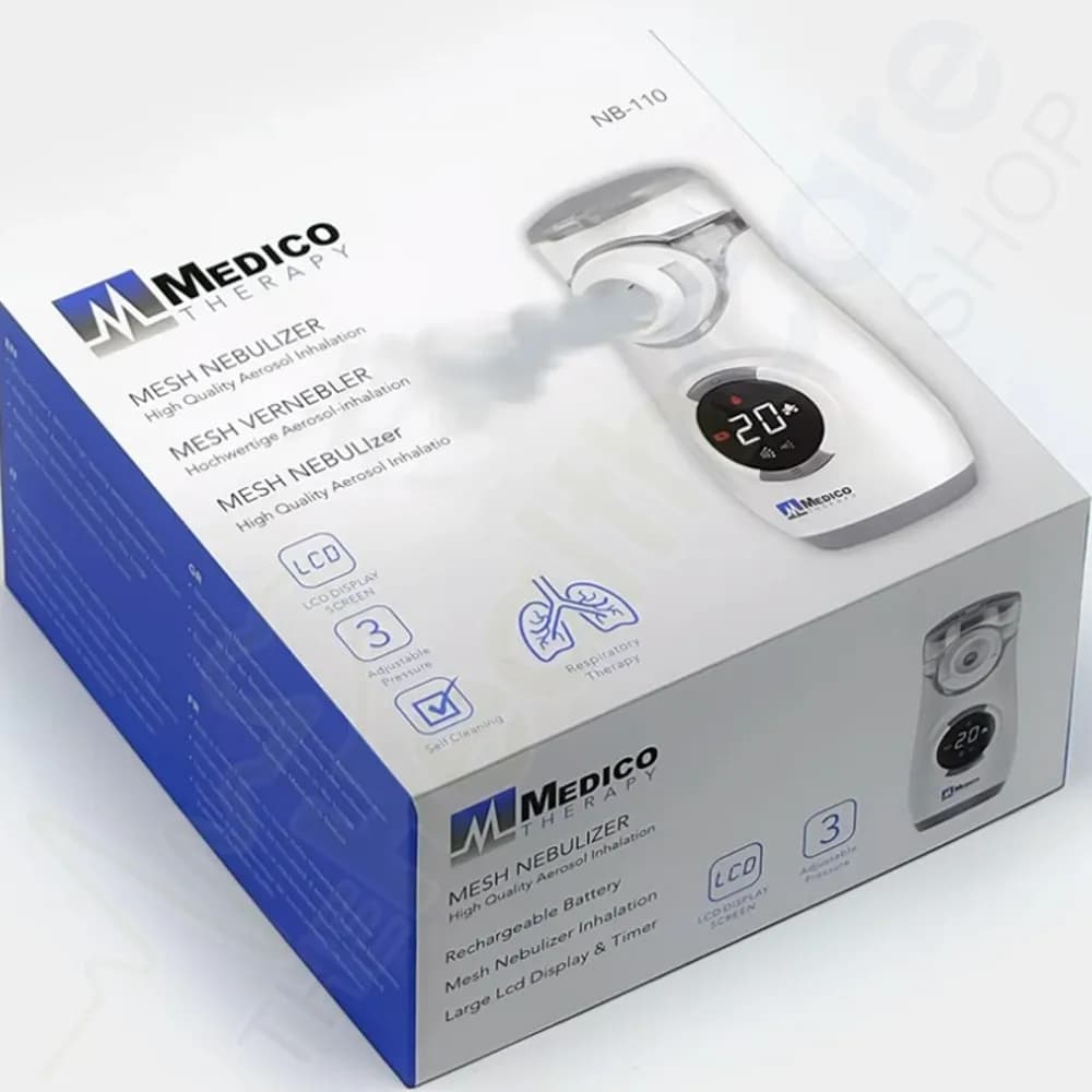 Medico NB-110 Portable Mesh Nebulizer – Silent, Rechargeable, Handheld