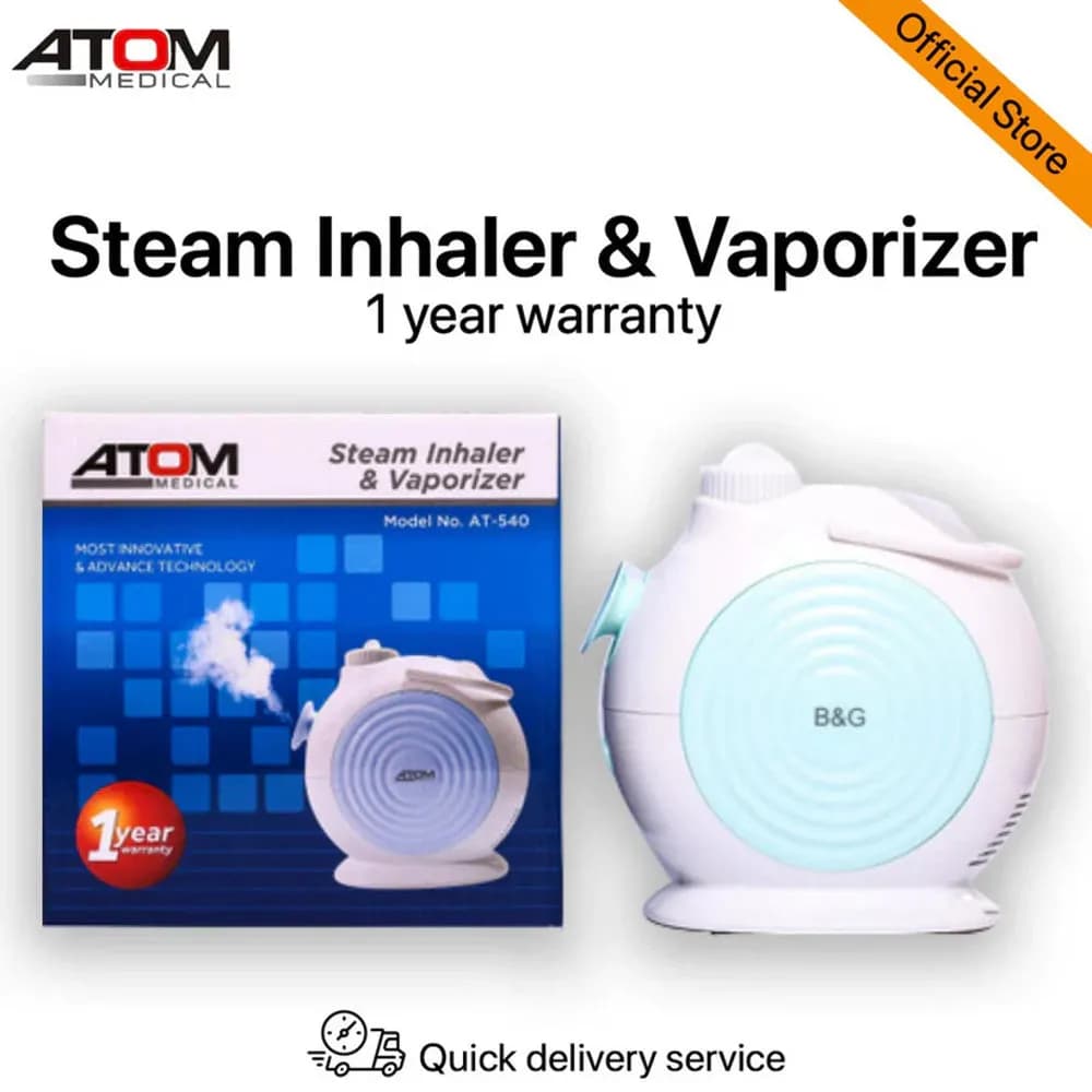 Atom Steam Inhaler & Vaporizer Humidifier – 2-in-1 Congestion Relief