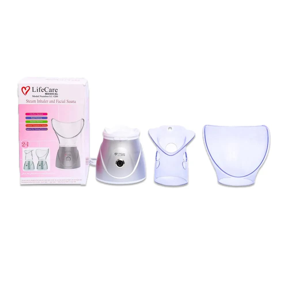 LifeCare LC-1200 2-in-1 Steam Inhaler & Facial Sauna
